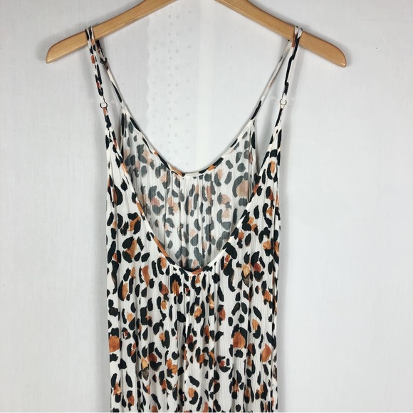 Show Me Your Mumu Leopard Print Maxi Dress | Ivory Black Brown | Size Small - Picture 5 of 8